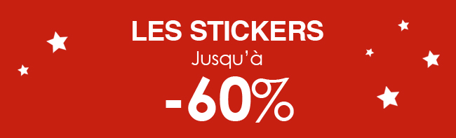 Soldes stickers jusqu'à -60%