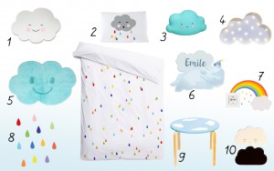 Sélection déco enfant nuage - Decoloopio